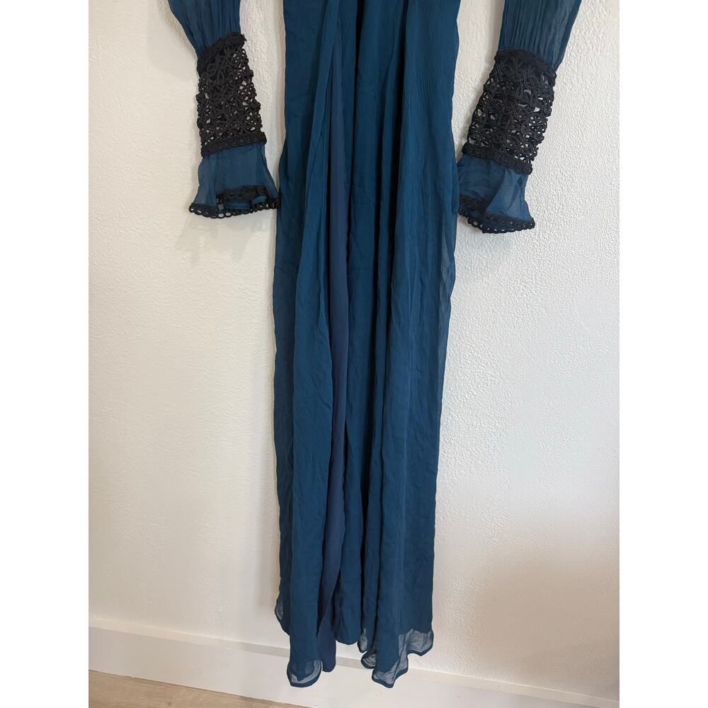 NWT For Love & Lemons Celine Maxi Dress Midnight Blue…